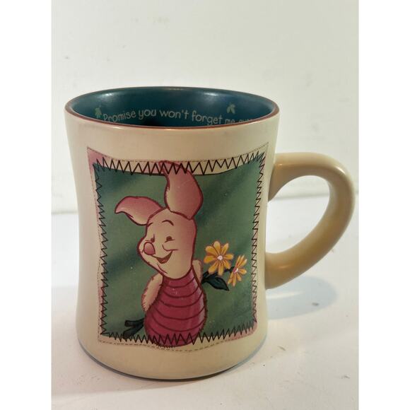 Piglet from Winnie the Pooh Beige & Green Walt Disney World Souvenir Coffee Mug - Picture 1 of 6